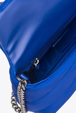 Sacs À Bandoulière|PINKO Baby Love Bag Puff En Tissu Recycle Bleu Clematite-Vieil Argent