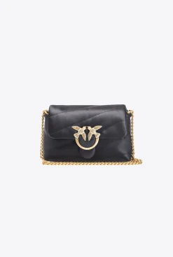 Sacs De Soirée|PINKO Baby Love Bag Puff Maxi Quilt Duchesse Noir-Vieil Or