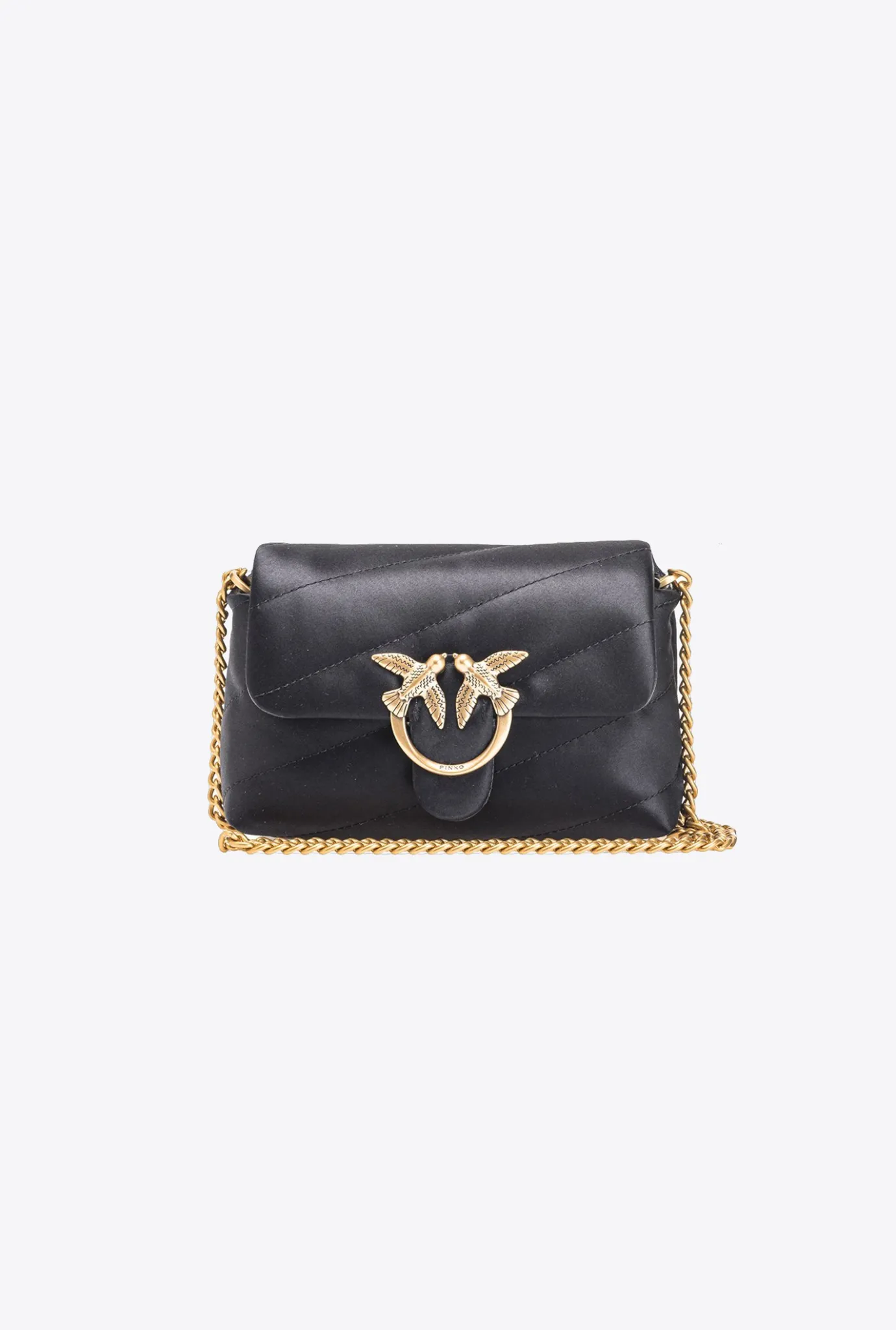 Sacs De Soirée|PINKO Baby Love Bag Puff Maxi Quilt Duchesse Noir-Vieil Or
