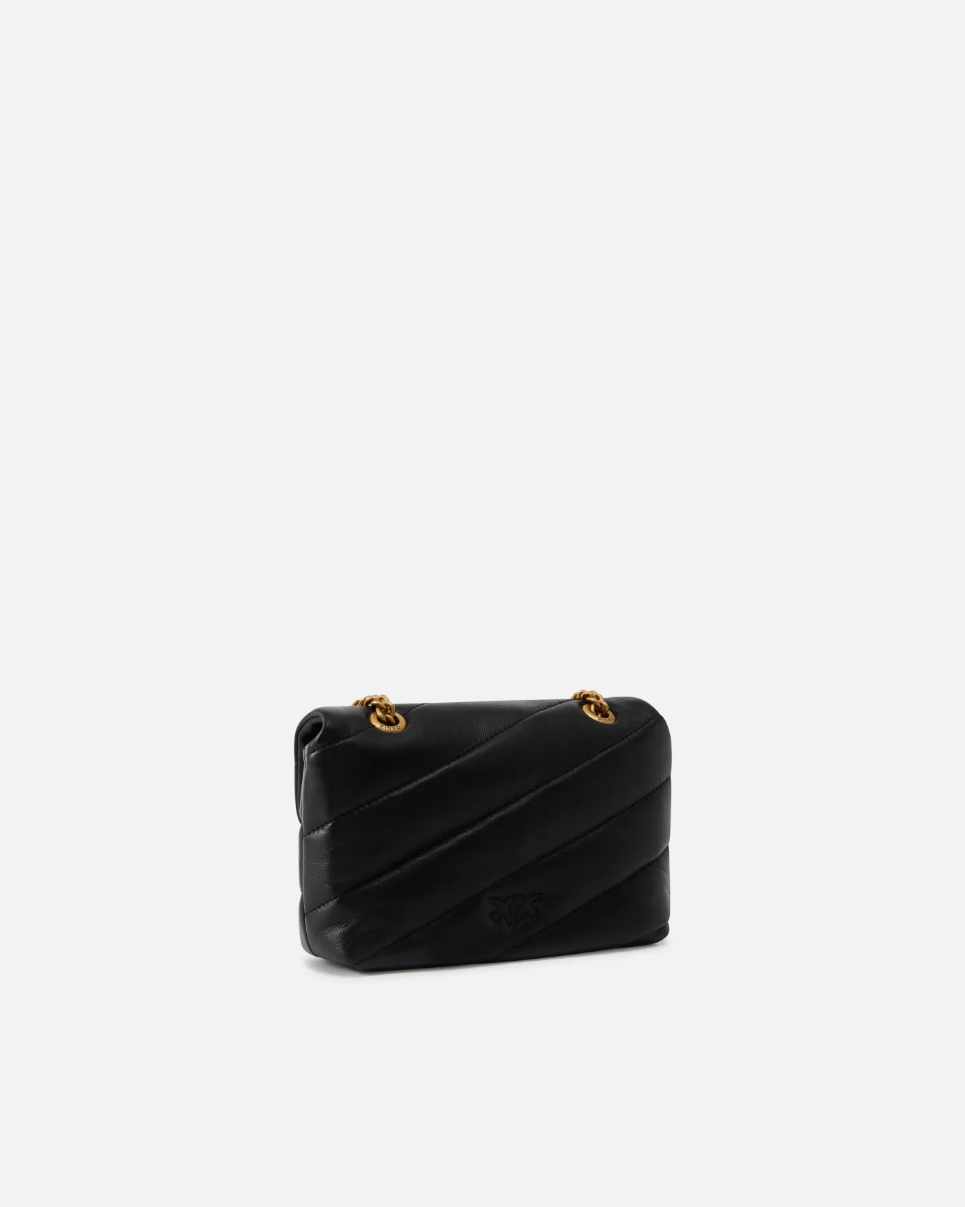 Sacs À Bandoulière|PINKO Baby Love Bag Puff Maxi Quilt Noir-Vieil Or
