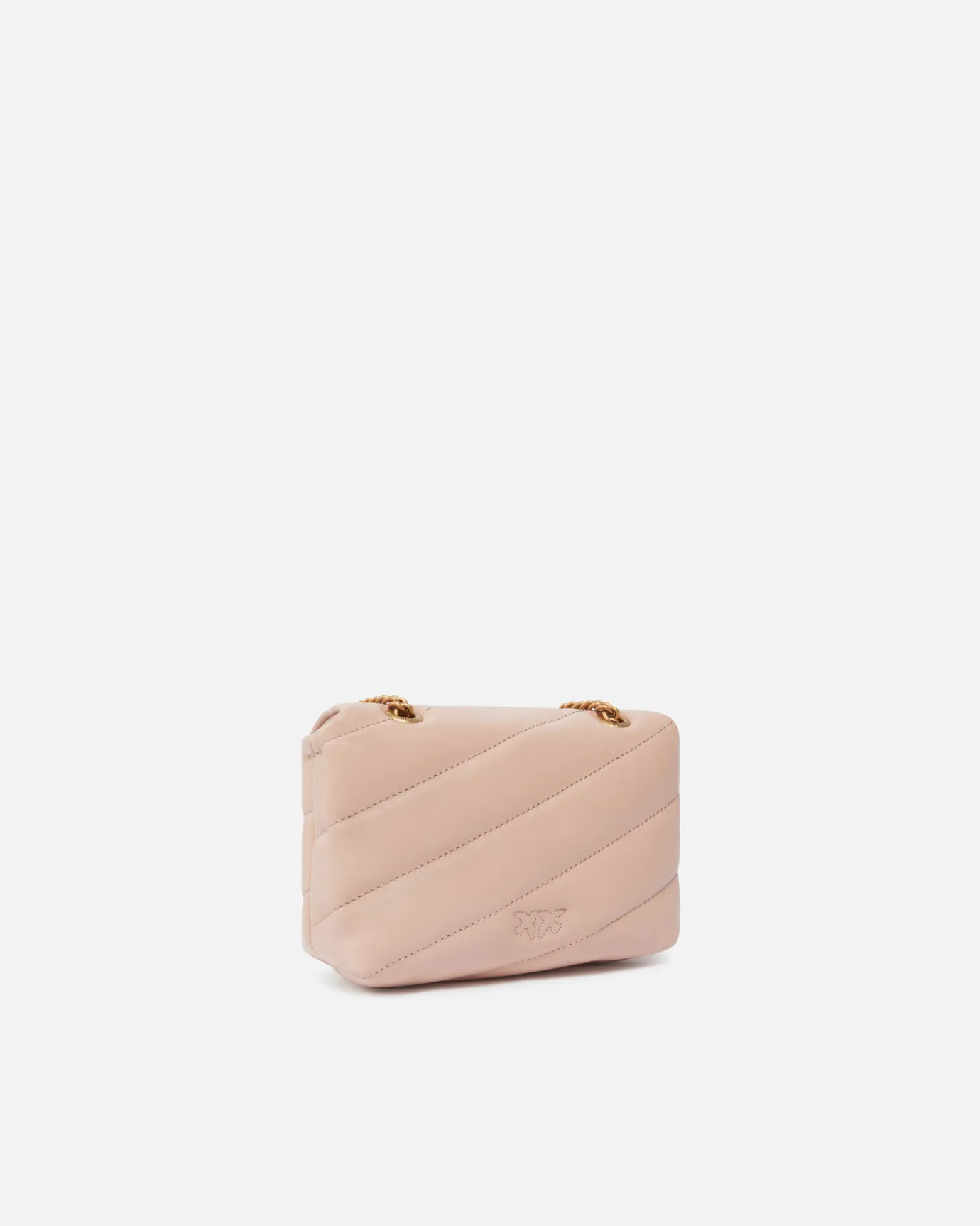 Sacs À Bandoulière|PINKO Baby Love Bag Puff Maxi Quilt Rose/Rose Poudre-Or Antique