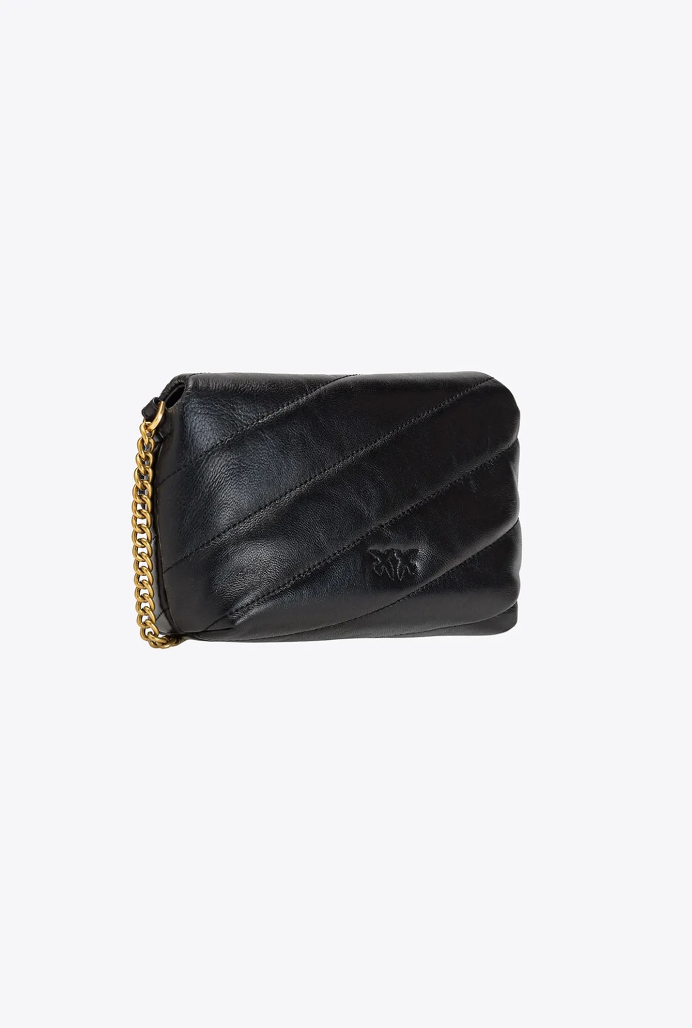 Sacs À Bandoulière|PINKO Baby Love Bag Puff Maxi Quilt Noir-Vieil Or