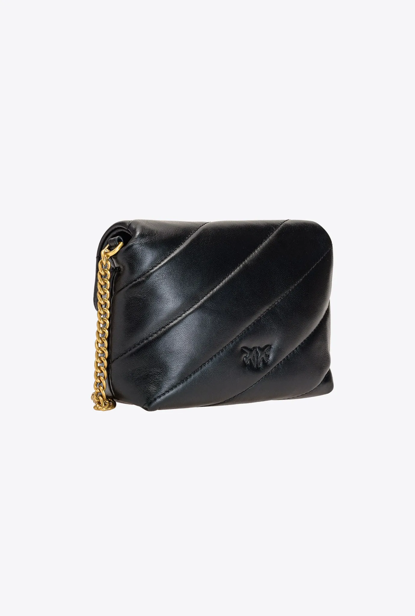 Sacs À Bandoulière|PINKO Baby Love Bag Puff Maxi Quilt Noir-Vieil Or