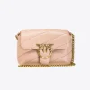 Sacs À Bandoulière|PINKO Baby Love Bag Puff Maxi Quilt Rose/Rose Poudre-Or Antique