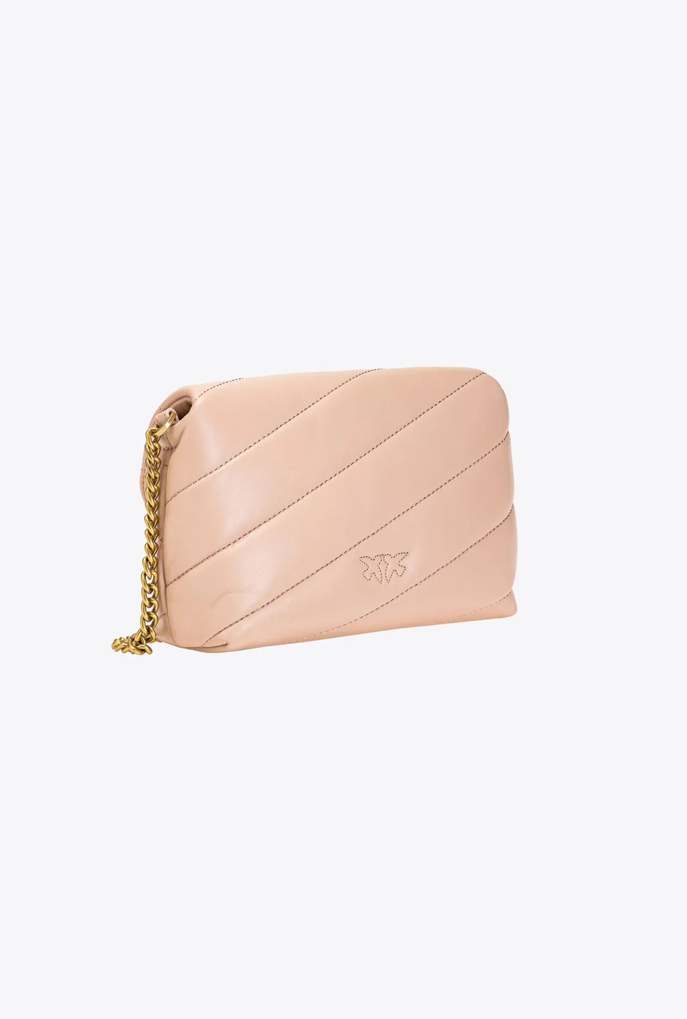 Sacs À Bandoulière|PINKO Baby Love Bag Puff Maxi Quilt Rose/Rose Poudre-Or Antique