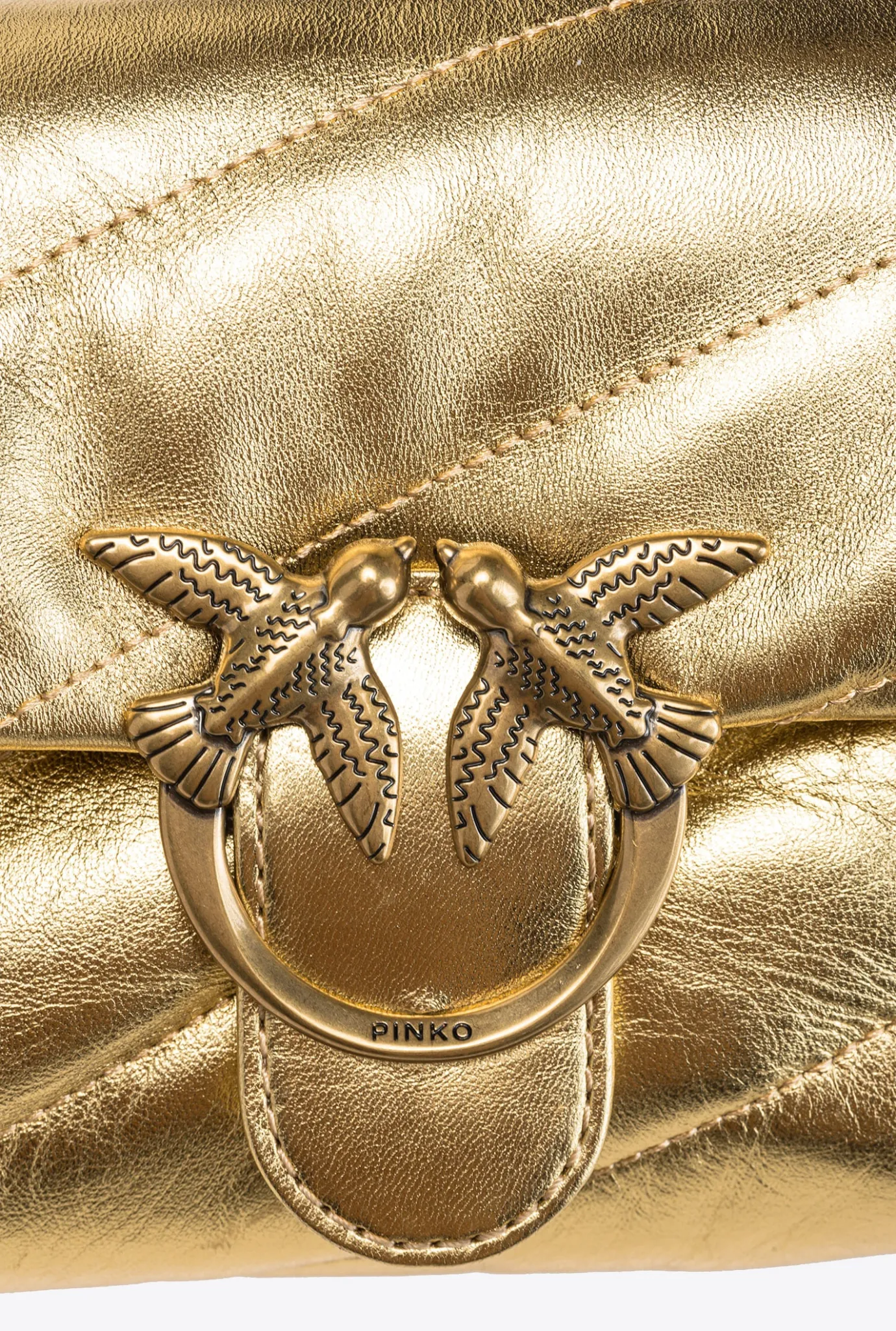 Sacs De Soirée|PINKO Baby Love Bag Puff Maxi Quilt Jewel Or-Or Antique