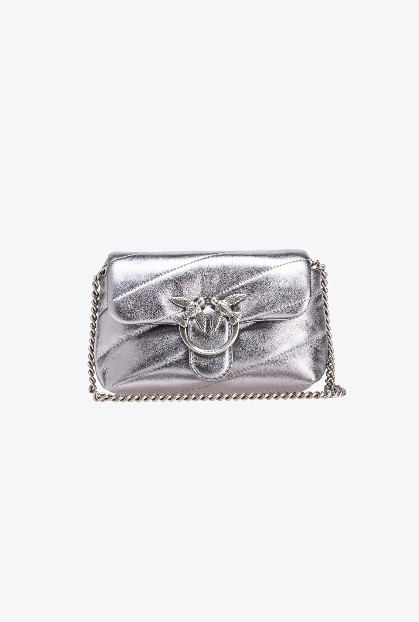 Sacs De Soirée|PINKO Baby Love Bag Puff Maxi Quilt Jewel Argent-Vieil Argent