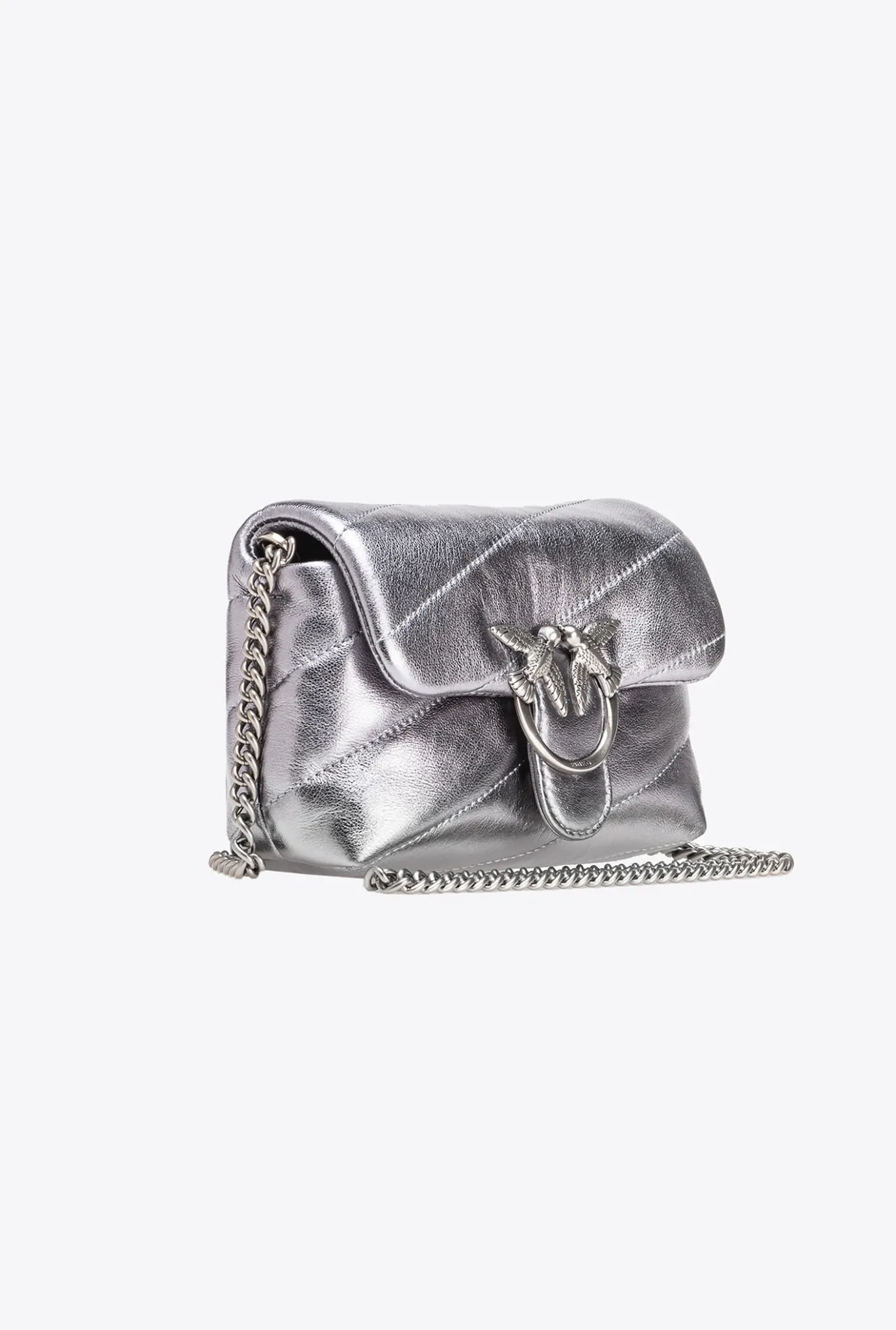 Sacs De Soirée|PINKO Baby Love Bag Puff Maxi Quilt Jewel Argent-Vieil Argent