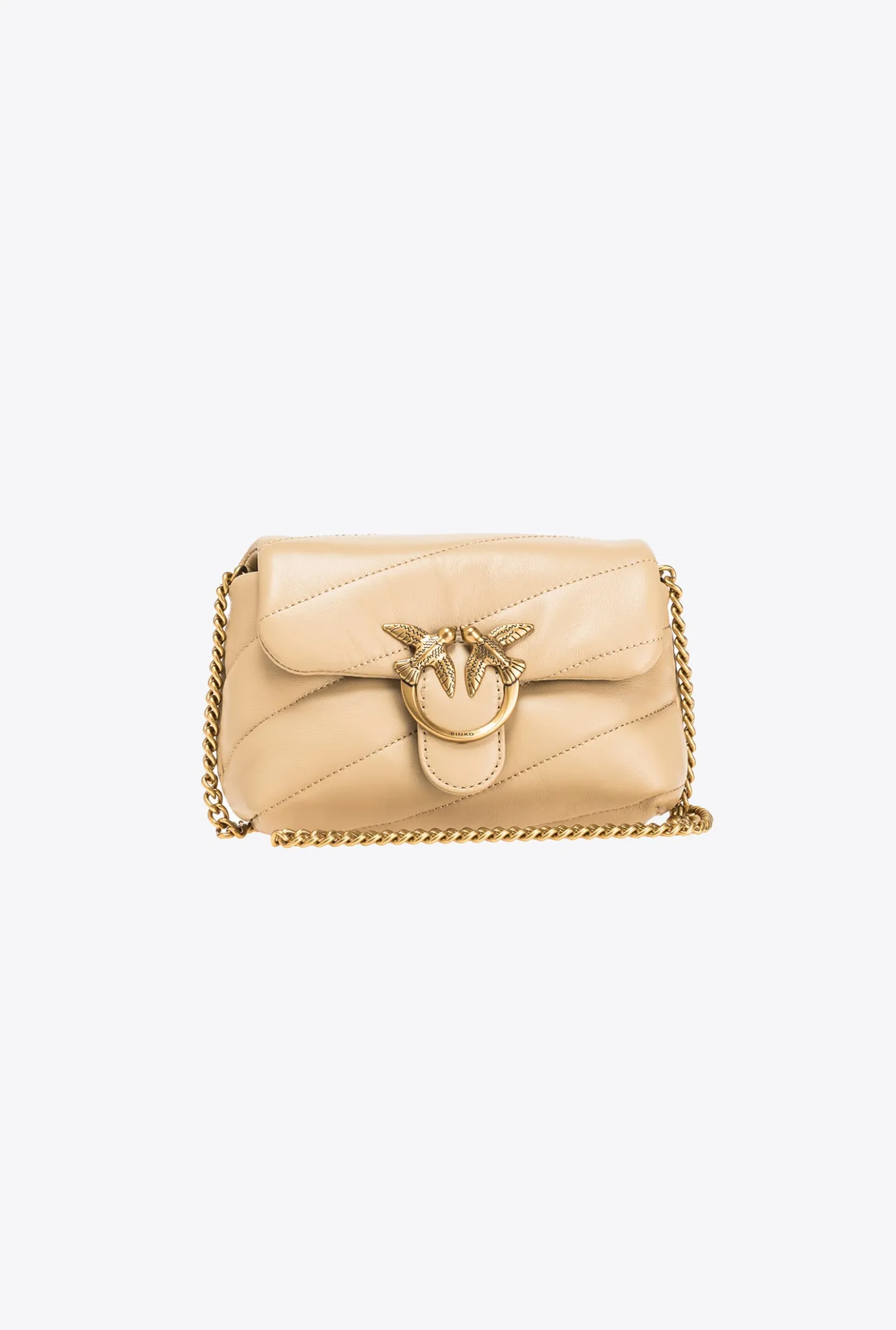 Sacs À Bandoulière|PINKO Baby Love Bag Puff Maxi Quilt Sable-Or Antique