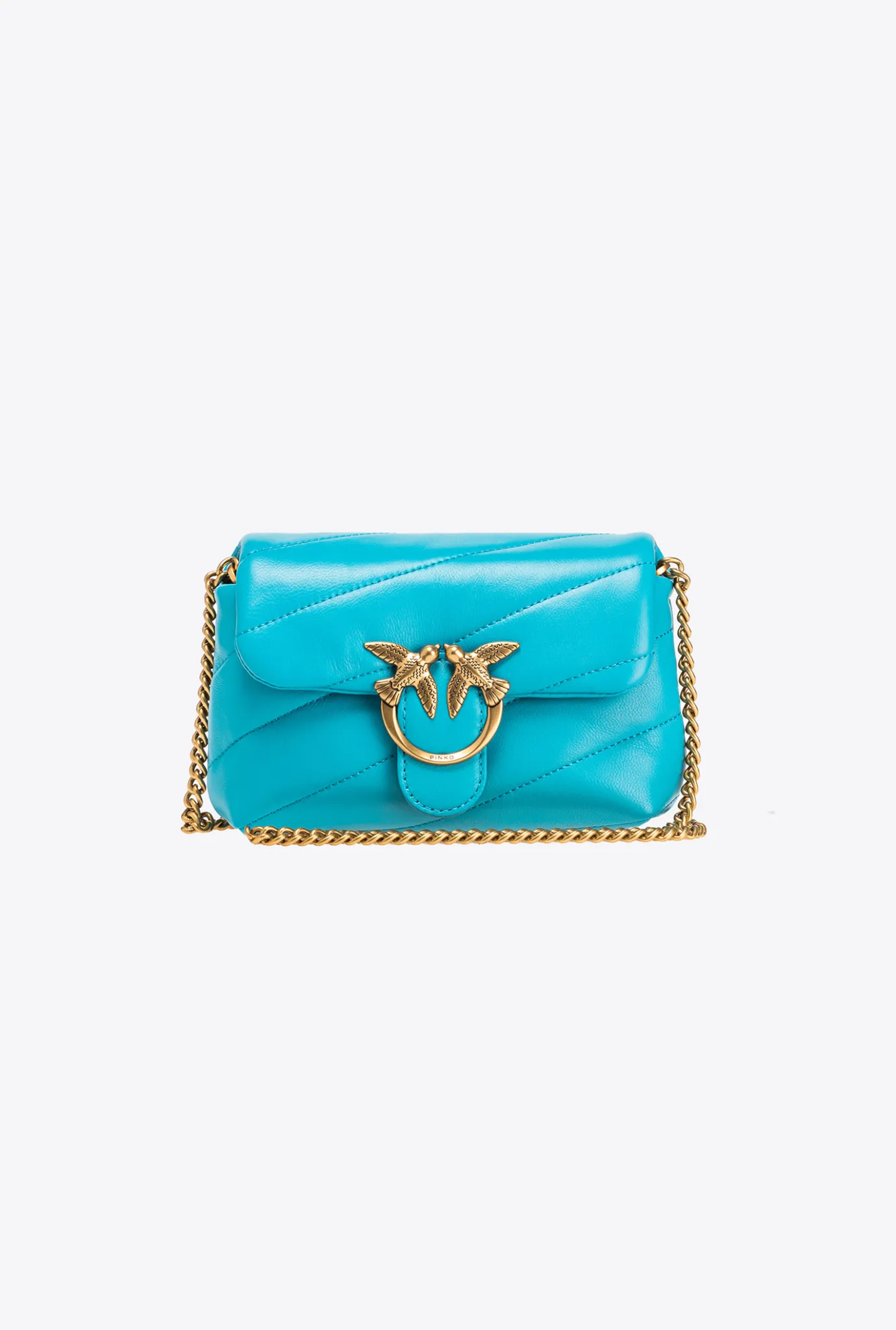 Sacs À Bandoulière|PINKO Baby Love Bag Puff Maxi Quilt Iris-Or Antique