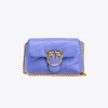 Sacs À Bandoulière|PINKO Baby Love Bag Puff Maxi Quilt Bleu Corse-Or Antique