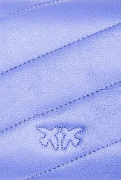 Sacs À Bandoulière|PINKO Baby Love Bag Puff Maxi Quilt Bleu Corse-Or Antique