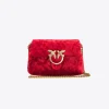 Sacs De Soirée|PINKO Baby Love Bag Puff Maxi Quilt Velvet Rouge Grenat-Or Antique