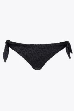 Maillots De Bain|PINKO Bas De Bikini A Logo Noir Limousine