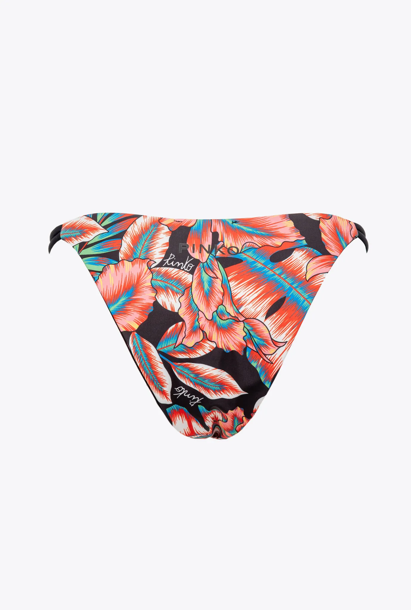 Maillots De Bain|PINKO Bas De Bikini Tropical Multi. Rouge/Noir