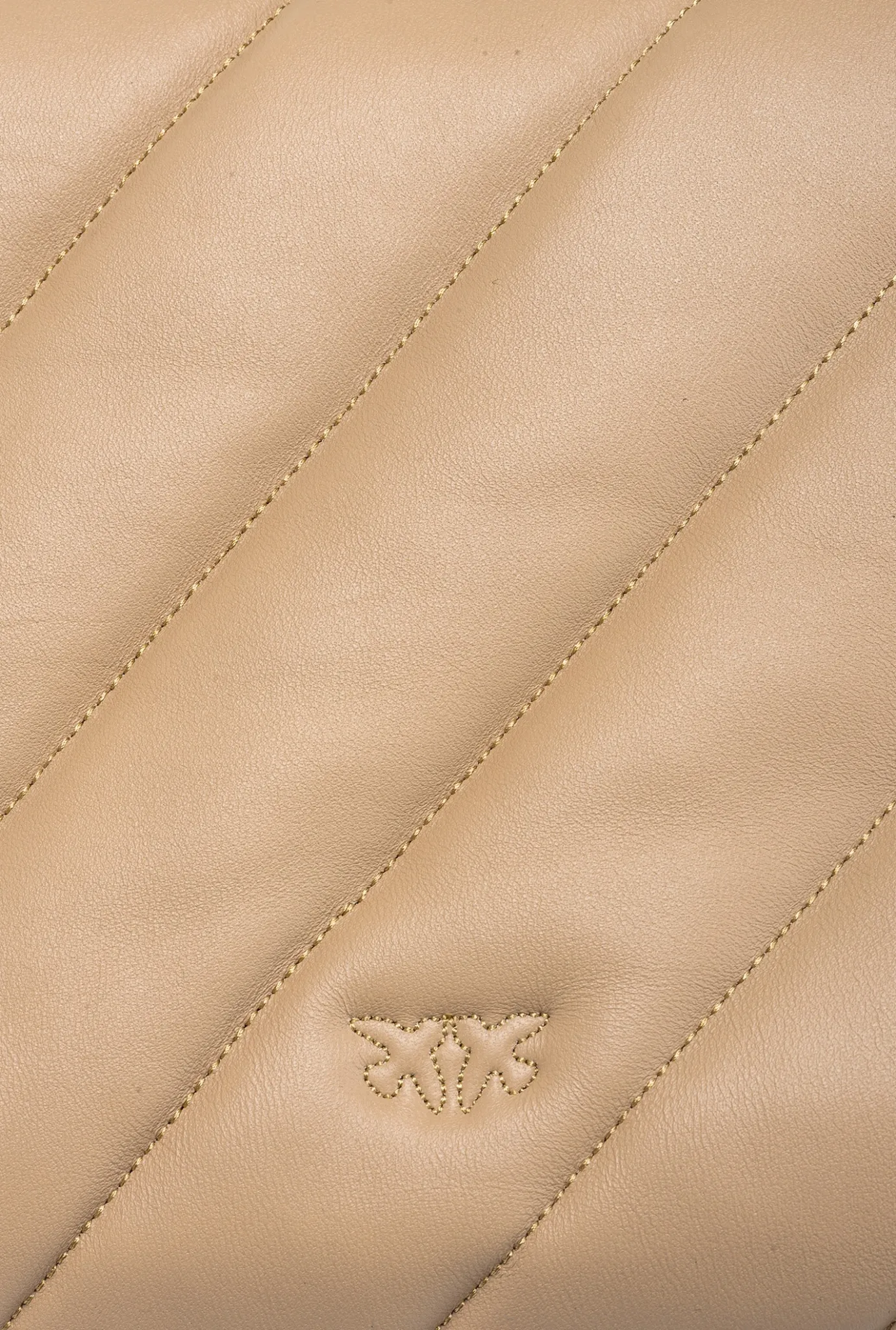 Sacs Portés Épaule|PINKO Big Love Bag Puff Maxi Quilt Sable-Or Antique