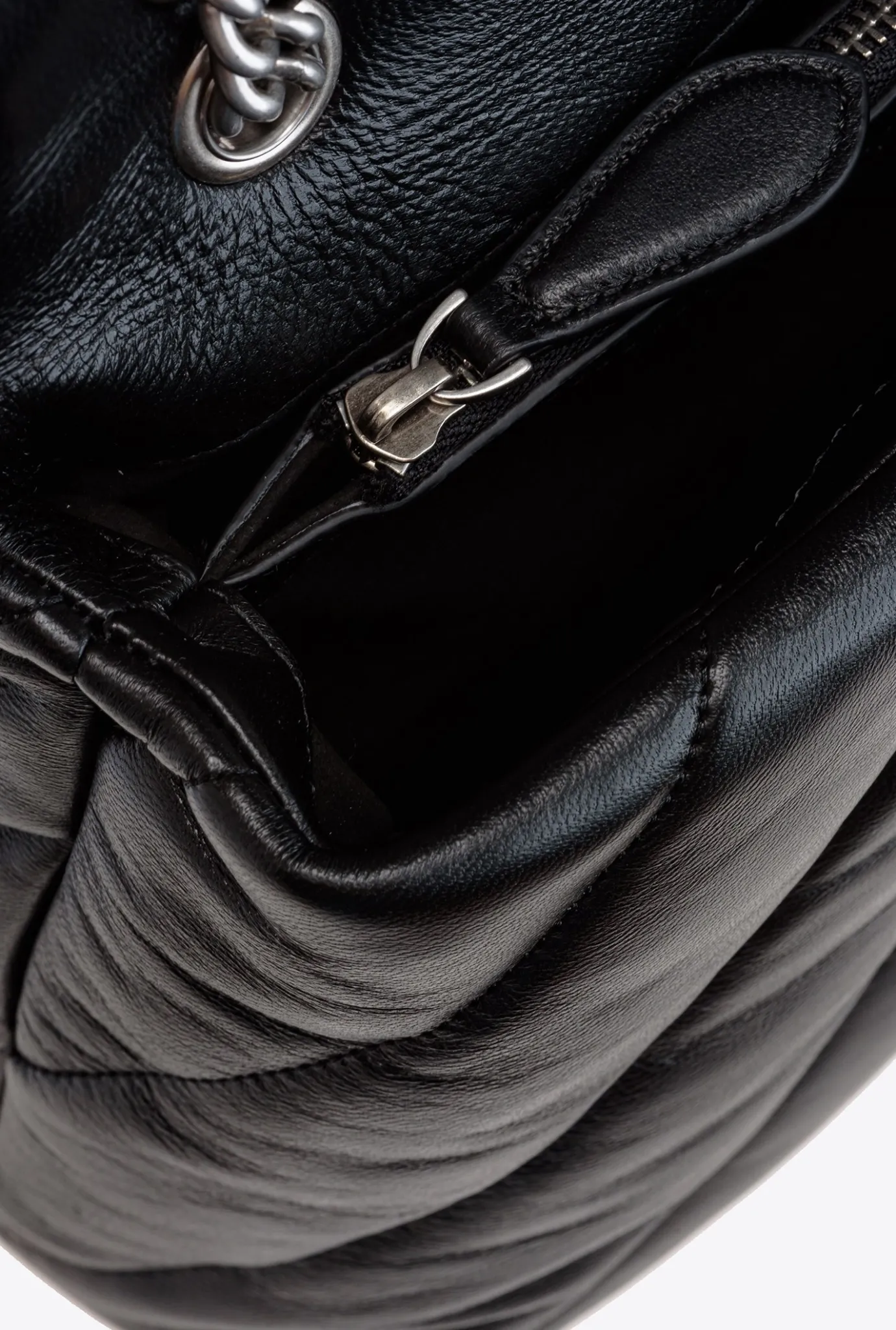 Sacs Portés Épaule|PINKO Big Love Bag Puff Maxi Quilt Noir-Vieil Argent