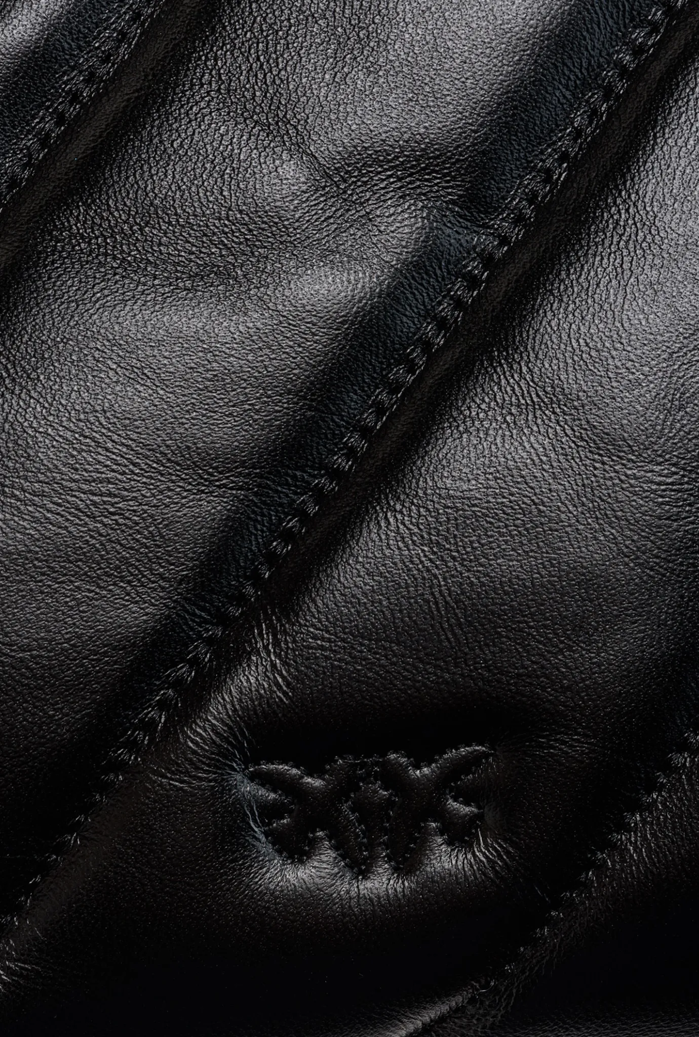 Sacs Portés Épaule|PINKO Big Love Bag Puff Maxi Quilt Noir-Vieil Argent