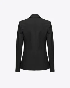 Vestes|PINKO Blazer A Boutons Bijou Noir Limousine