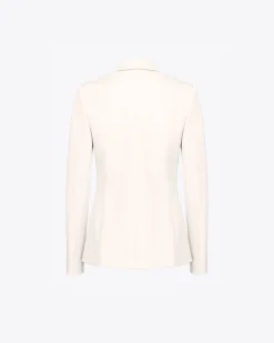 Vestes|PINKO Blazer A Boutons Bijoux Rose Fume Blanc