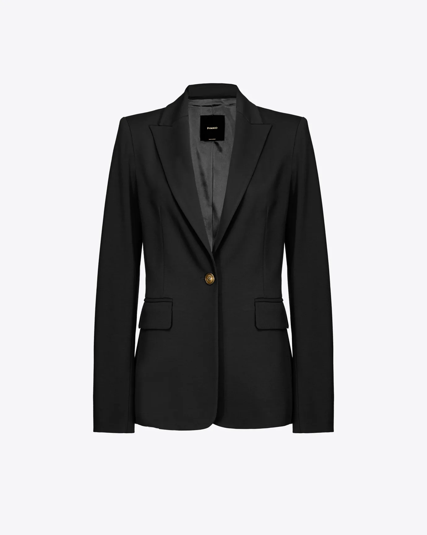 Tailleurs Et Ensembles|PINKO Blazer Droit Noir Limousine