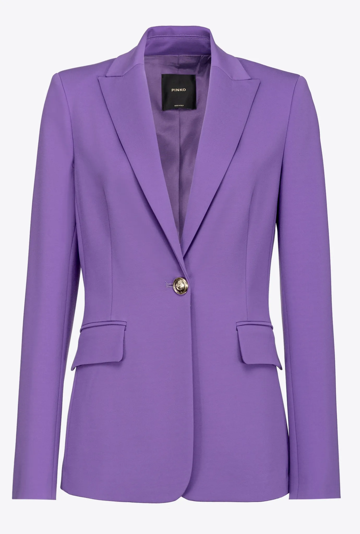 Tailleurs Et Ensembles|PINKO Blazer Droit Lilas Lavande