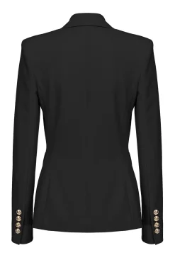 Vestes|PINKO Blazer Droit Noir Limousine