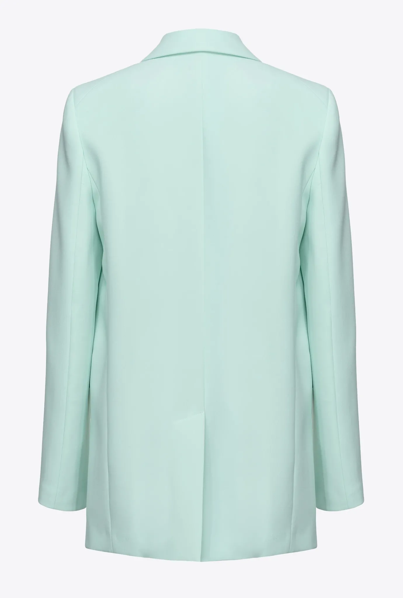 Tailleurs Et Ensembles|PINKO Blazer Droit En Crepe Stretch Bleu Verre
