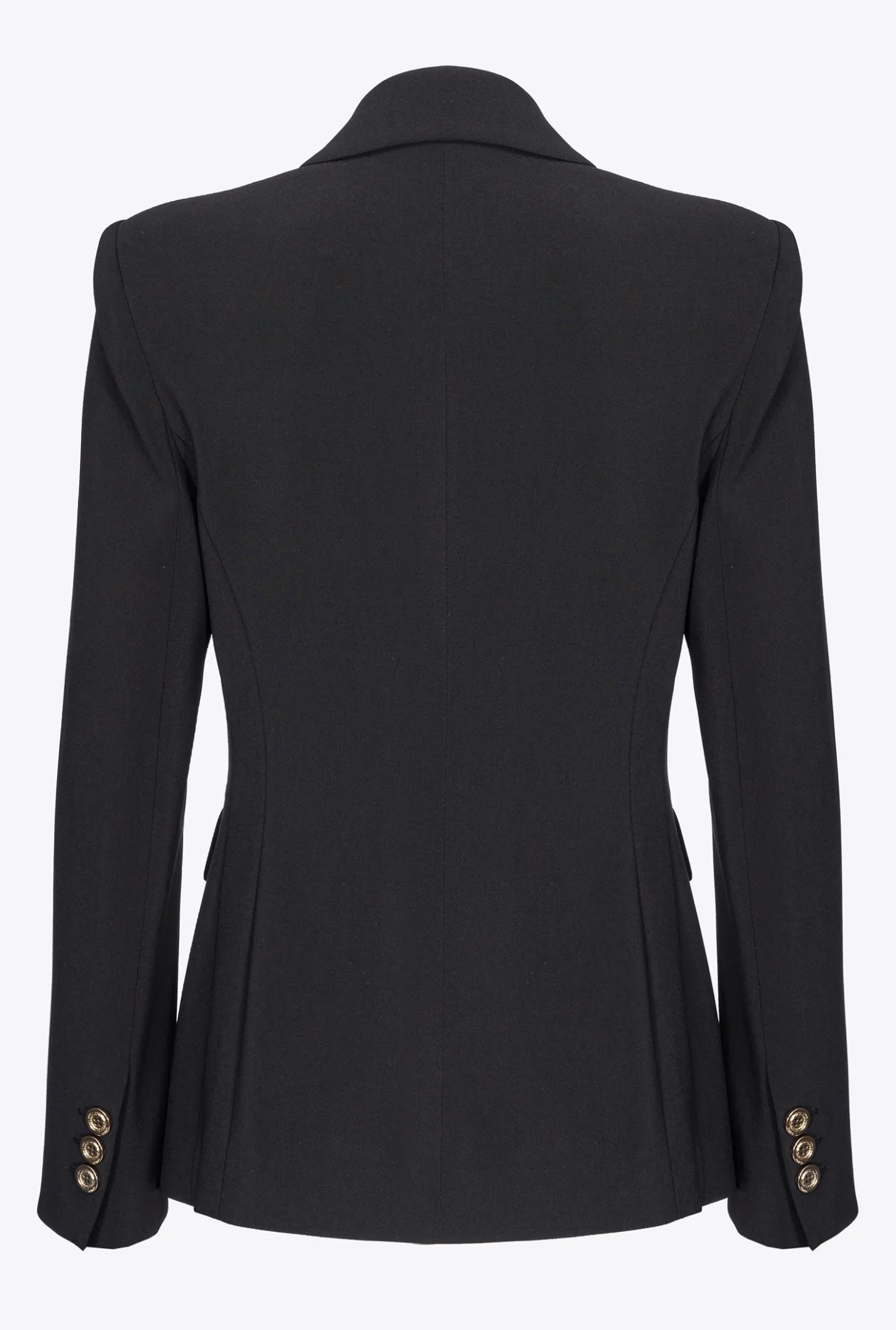 Tailleurs Et Ensembles|PINKO Blazer Droit Stretch Noir Limousine