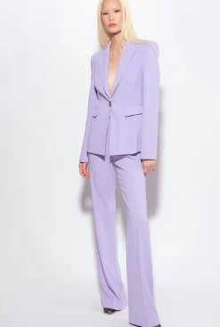 Tailleurs Et Ensembles|PINKO Blazer Droit Stretch Lilas - Sorbet Fonce