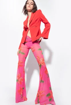 Tailleurs Et Ensembles|PINKO Blazer Elegant Stretch Rouge Formule 1