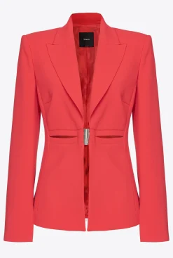 Tailleurs Et Ensembles|PINKO Blazer Elegant Stretch Rouge Formule 1