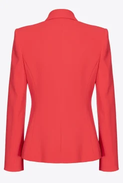 Tailleurs Et Ensembles|PINKO Blazer Elegant Stretch Rouge Formule 1