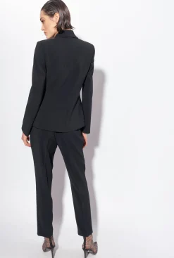 Tailleurs Et Ensembles|PINKO Blazer Elegant Stretch Noir Limousine
