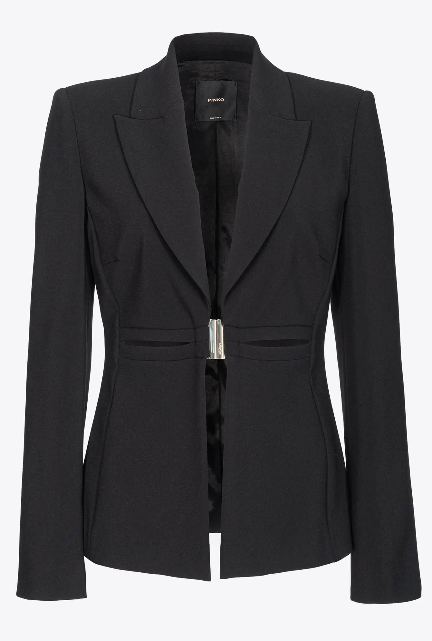 Tailleurs Et Ensembles|PINKO Blazer Elegant Stretch Noir Limousine