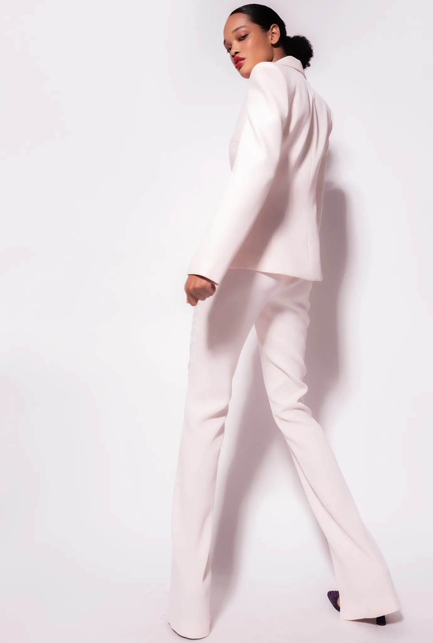 Tailleurs Et Ensembles|PINKO Blazer Elegant Stretch Rose Nuage