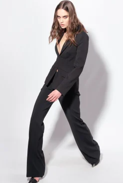 Vestes|PINKO Blazer Facon Bustier Noir Limousine