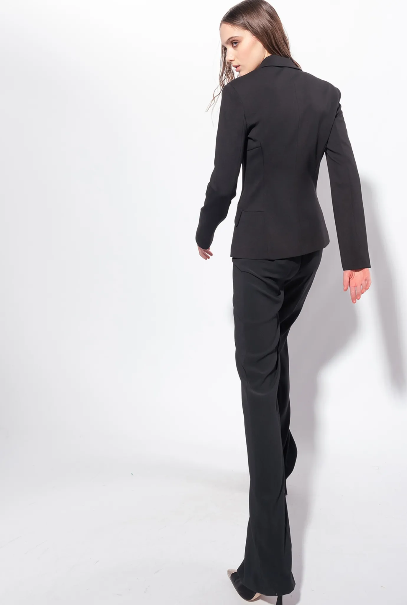 Vestes|PINKO Blazer Facon Bustier Noir Limousine