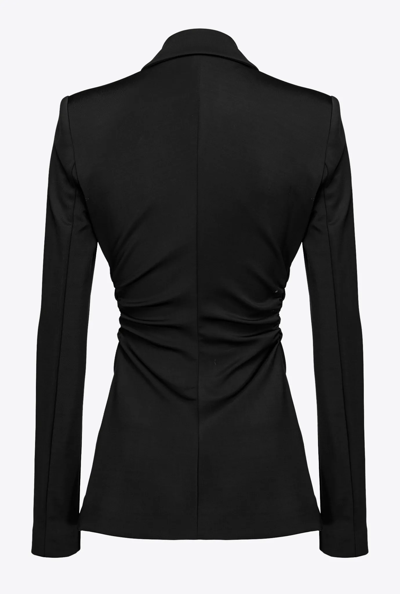 Vestes|PINKO Blazer Slim En Tissu Technique Noir Limousine