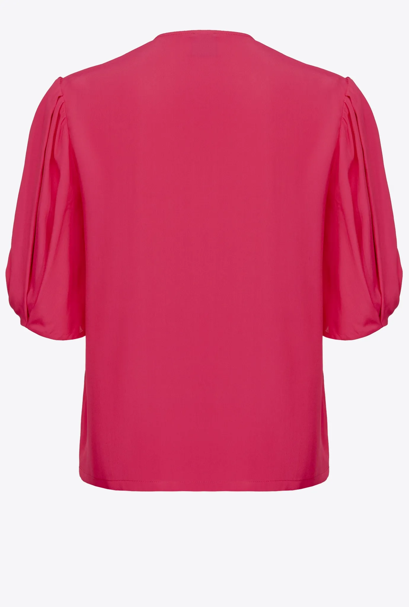 Chemises Et Blouses|PINKO Blouse A Lacets Fuchsia Cosy