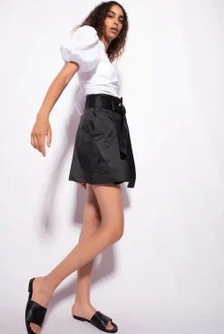 Chemises Et Blouses|PINKO Blouse A Manches Ballon Blanc Brill.