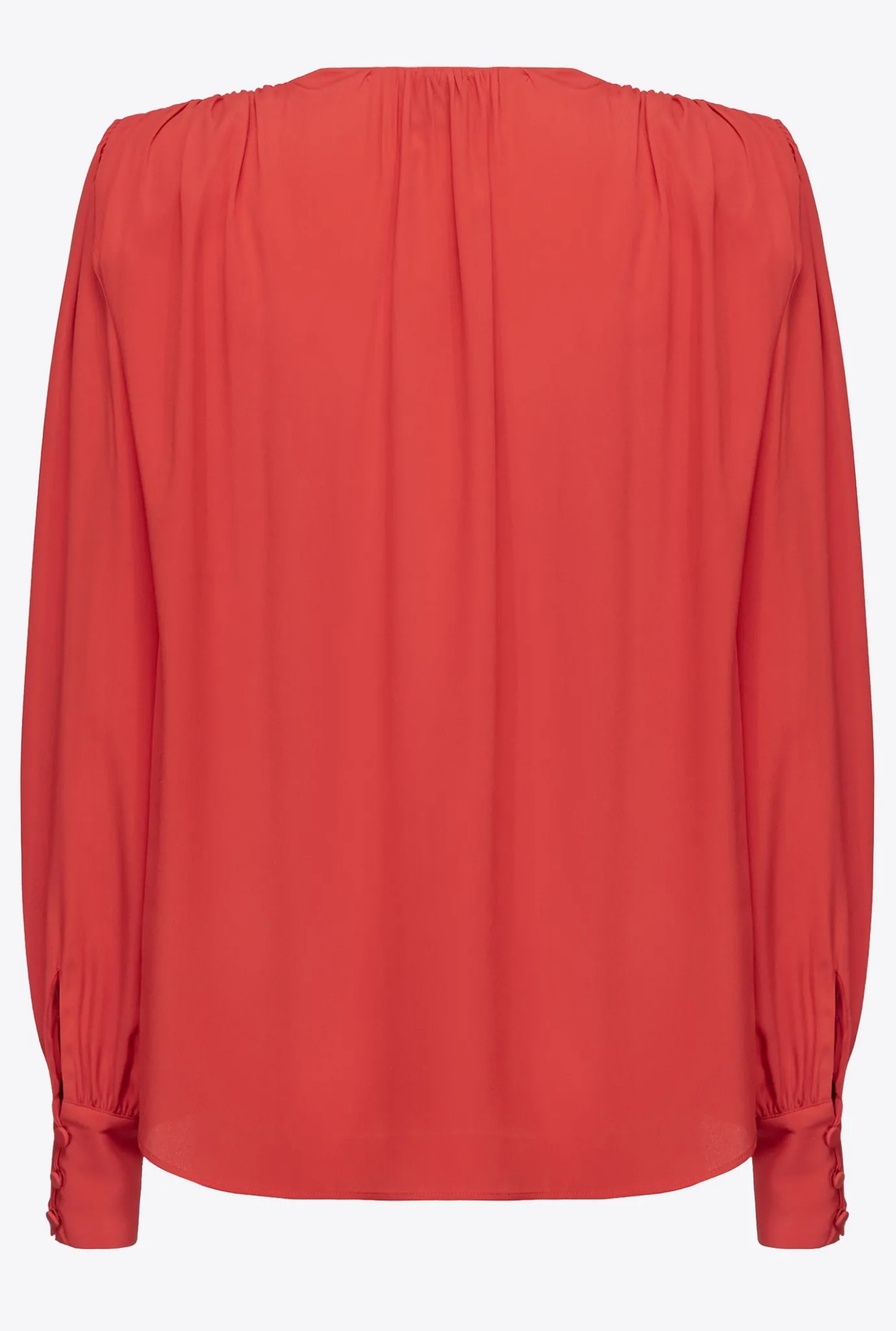 Tailleurs Et Ensembles|PINKO Blouse Boutonnee Rouge Formule 1