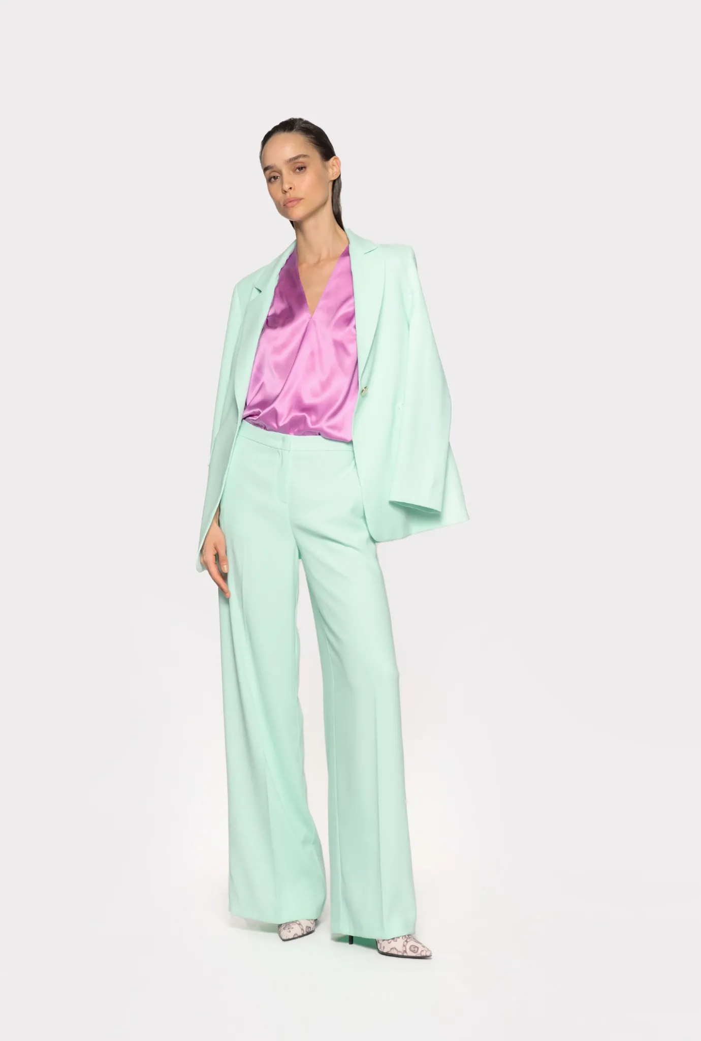 Chemises Et Blouses|PINKO Blouse En Satin Stretch Opera Mauve