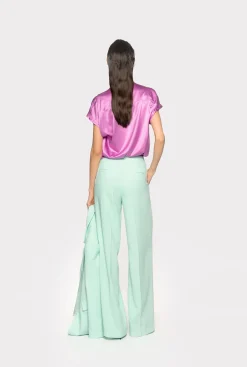 Chemises Et Blouses|PINKO Blouse En Satin Stretch Opera Mauve