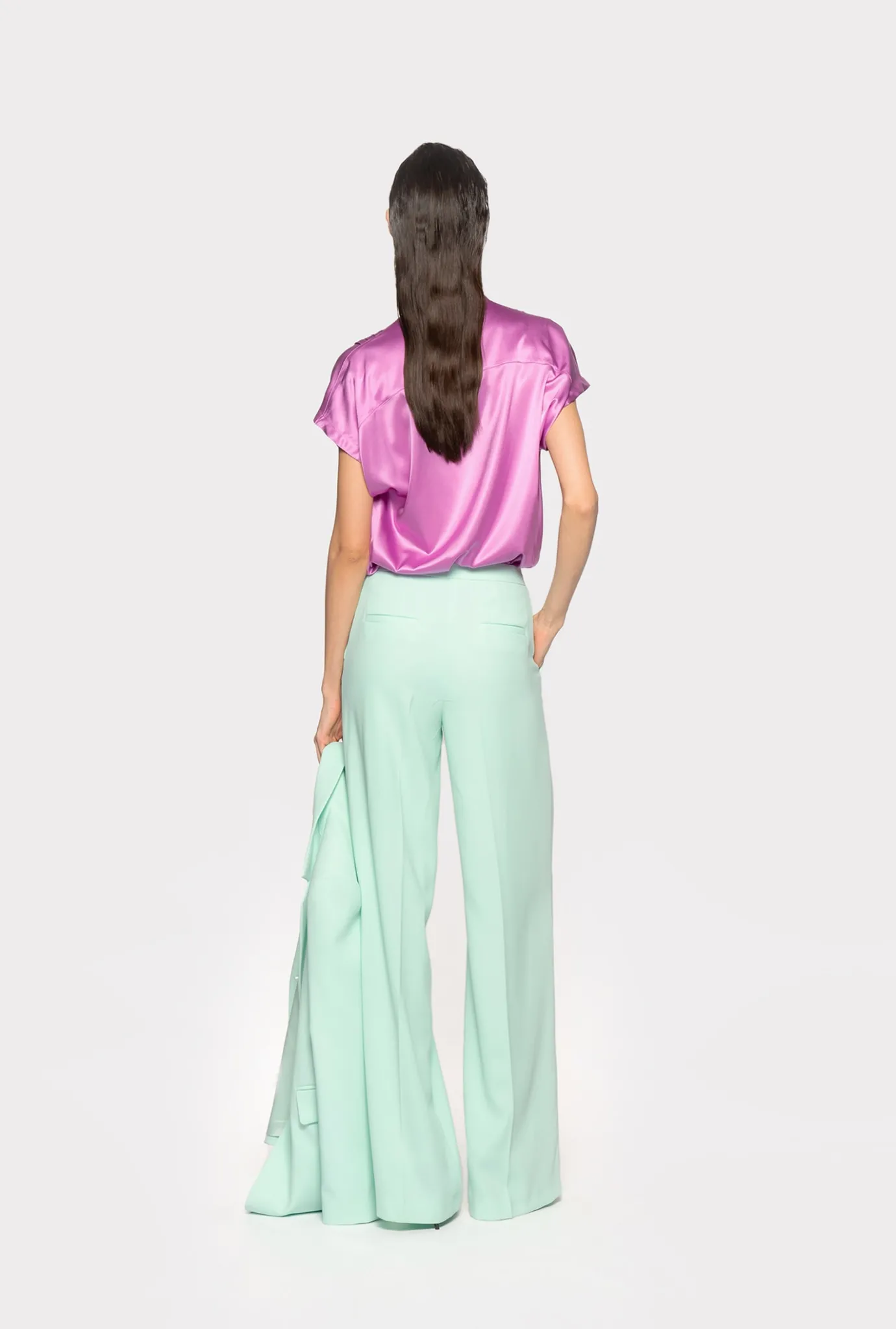 Chemises Et Blouses|PINKO Blouse En Satin Stretch Opera Mauve