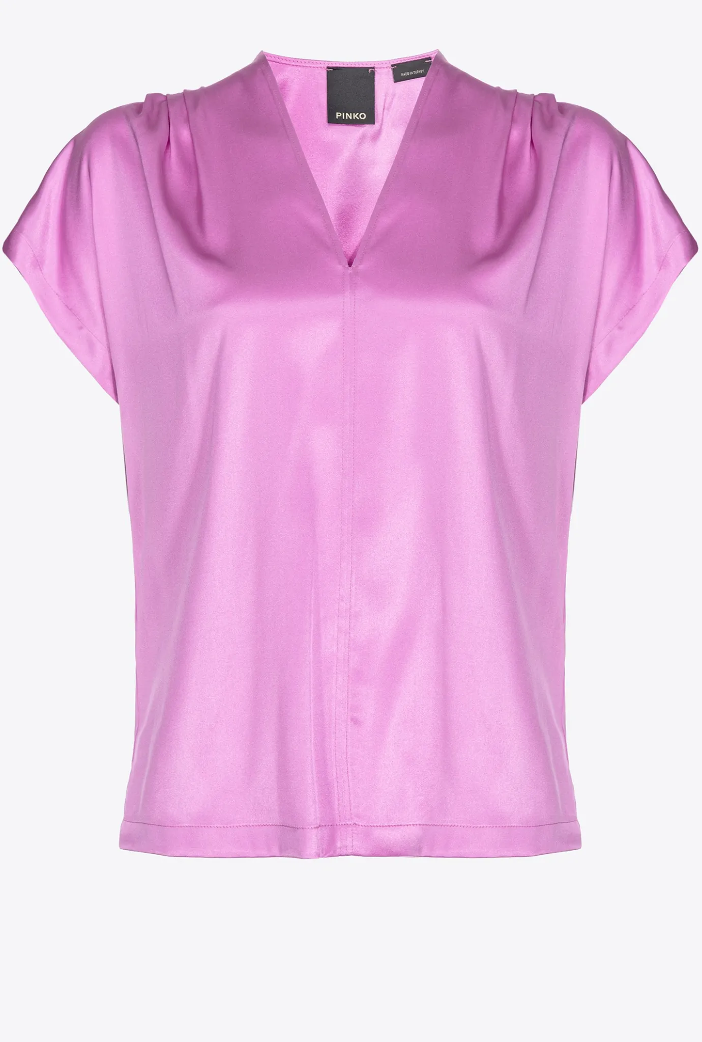 Chemises Et Blouses|PINKO Blouse En Satin Stretch Opera Mauve