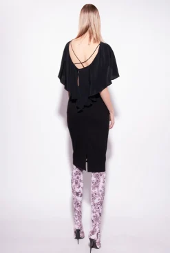 Chemises Et Blouses|PINKO Blouse Volantee Noir Limousine