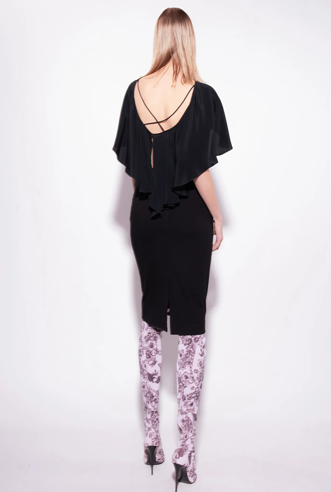Chemises Et Blouses|PINKO Blouse Volantee Noir Limousine
