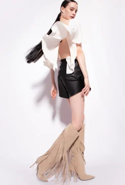 Topwear|PINKO Blouse Volantee Rose Fume Blanc