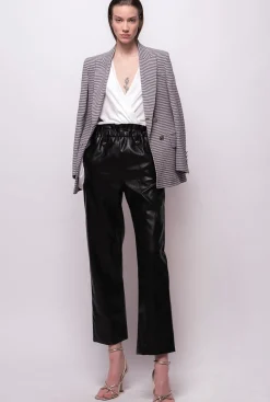 Chemises Et Blouses|PINKO Body Croise En Soie Melangee Blanc Nimbus